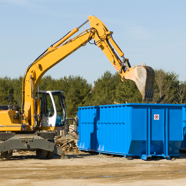 are there any restrictions on where a residential dumpster can be placed in East Windsor NJ